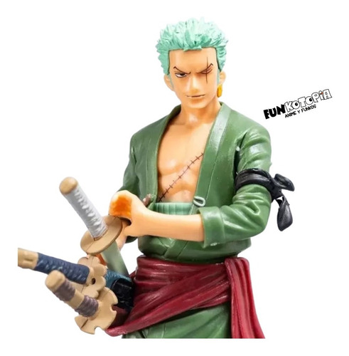 Imagen 2 de 3 de Figura De Colección One Piece - Roronoa Zoro Con Traje Verde