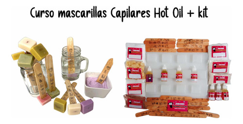Kit Para Elaborar Mascarillas Capilares Hot Oil + Curso