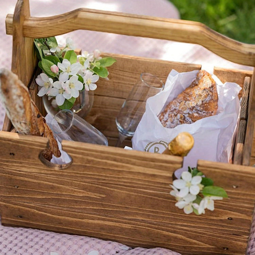 Mesa Plegable 2 En 1 Vesly, Cesta De Picnic Fácil De Instala
