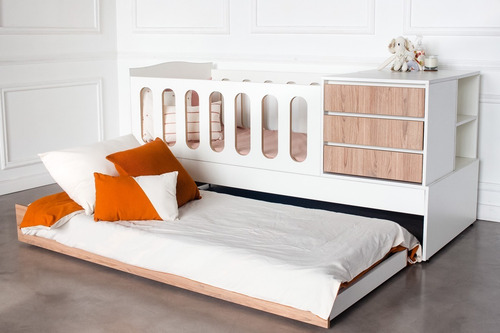 Imagen 3 de 6 de Cuna Multifunción Con Cama