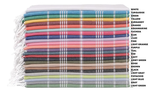 Juego De Toallas Havluland Turca Secado Rapido Multicolor