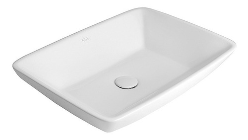 Bacha Baño Rectangular Lavatorio Ferrum Lk108-b De Apoyar