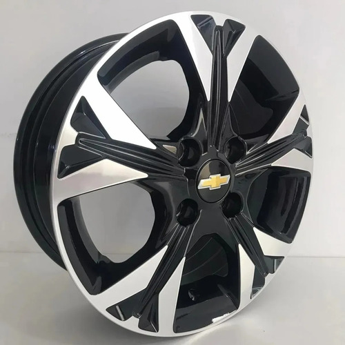 Rodas Onix Premier Aro 14 ( Jogo ) + Bicos * Cor Preto Com Diamantado