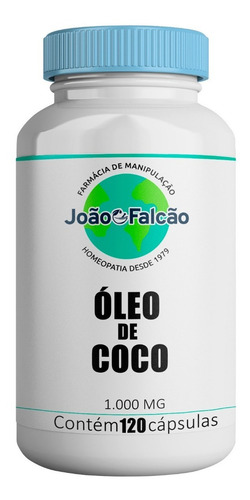 Óleo De Coco (extra Virgem) 1g 120 Cápsulas