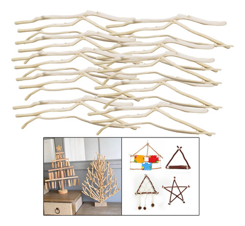 Juego De Palos De Madera Rústica 250g 20 Centímetros
