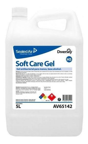 Gel Antibacterial Diversey Soft Care 5 Lts Avalado Cofepris Fragancia Neutra