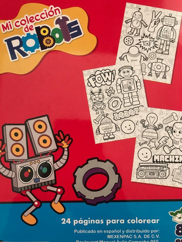 Robots, Mi Colección De Libro Infantil Para Colorea