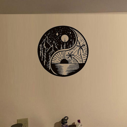 Escultura De Decoración De Pared De Metal Rústico