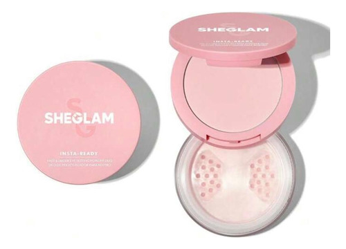 Base de maquillaje en polvo Sheglam Fijador de Maquillaje Fijador Insta ready polvo tono bubblegum - 4mL 14g