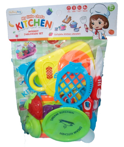 Set Cocina Comida Juguete Juego Comidita Niña 