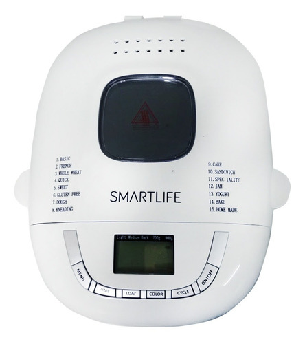 Imagen 3 de 8 de Maquina De Hacer Pan Smartlife 12 Programas Panetera Oferta