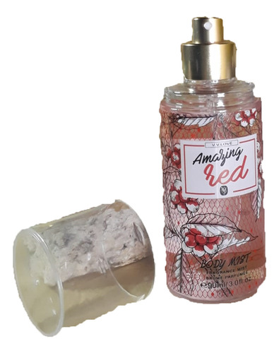 Body Mist Splash Amazing Red V.v.love Brume Parfumee 90ml.