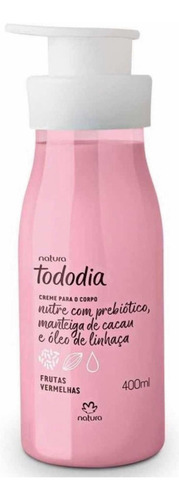 Crema corporal hidratante Natura TodoDia Frutos Rojos en bote de 400mL/400g