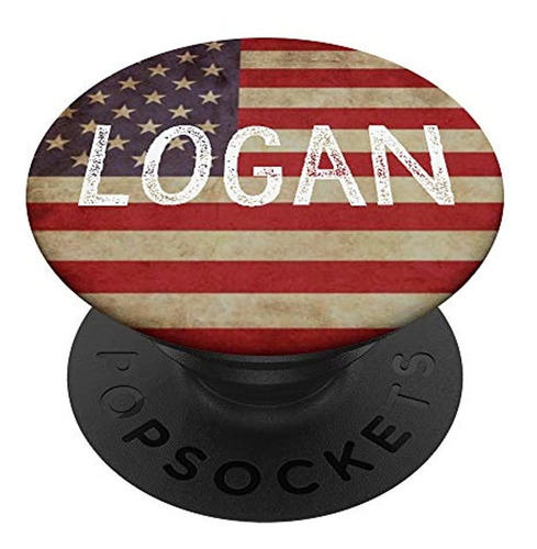Logan Nombre Personalizado Vintage American Pop Socket Regal