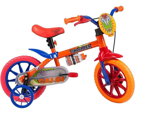 Bicicleta Infantil Nathor Caloi Power Rex Aro 12 Colorida