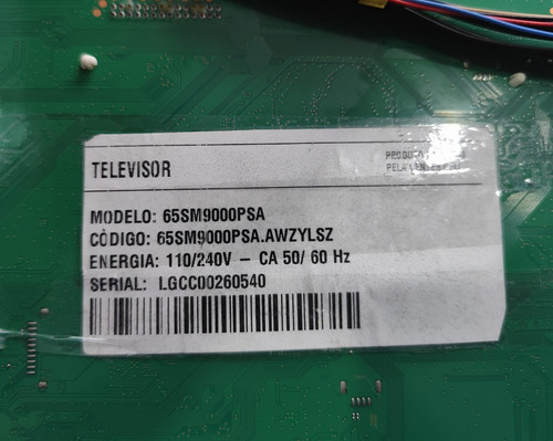 Placa Principal Lg 65sm9000psa Eax68766003(1.0) (Usado)