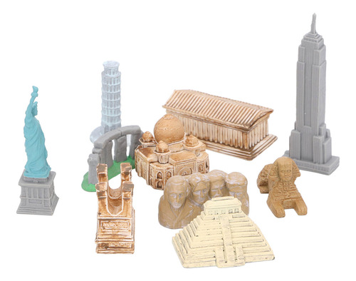 Figuras De La Vuelta Al Mundo, 10 Unidades, Miniaturas, Edif
