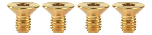 Tornillo M6x10mm De Titanio Con Cabeza Plana Y Hexagonal