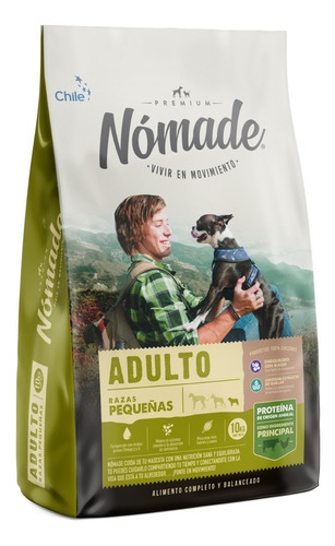 Alimento Premium Nomade Adulto Raza Pequeña 3kg