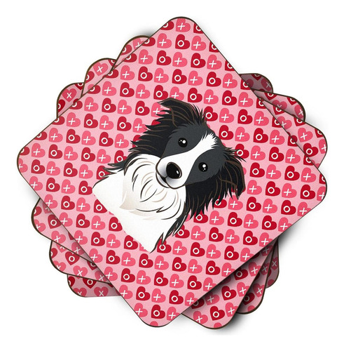 Carolines Treasures Border Collie - Juego De Posavasos De Es