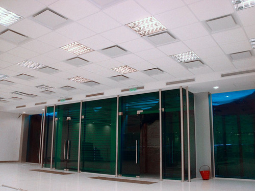 Difusor Placa Cielo Raso 40x40 - Centro Cuadrado Diam 20cm