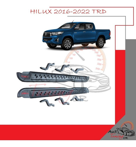 Estribos Gradas Laterales Toyota Hilux 2016-2022 Tipo Trd