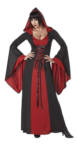 Disfraz Vestido Largo Con Capucha Halloween California Mujer | Envío gratis Disfraz Vestido Largo Con Capucha Halloween California Mujer | Envío gratis