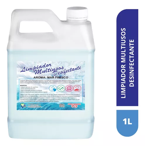 Limpiador Multiusos Desinfectante 1litro Mar Fresco Hogar