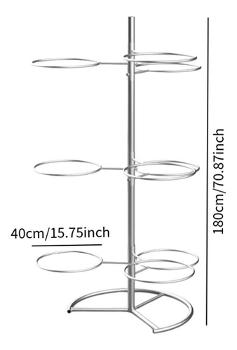 Estante De Almacenamiento De Bola De De Metal Estante Plata