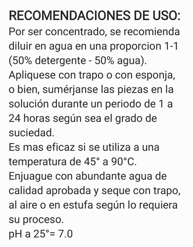 Detergente Neutro Biodegradable 1 L Marca Fagalab