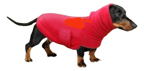 Capas Doble Polar Para Perros Salchicha Con Cuello Bien Alto