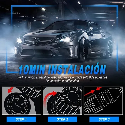 Kit De Faros Led 14000lm 80w H11 Luz Baja For Dodge