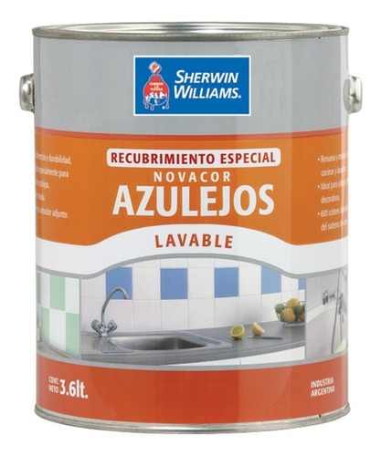 Pintura Para Azulejos Novacor Sherwin X 4 Lt