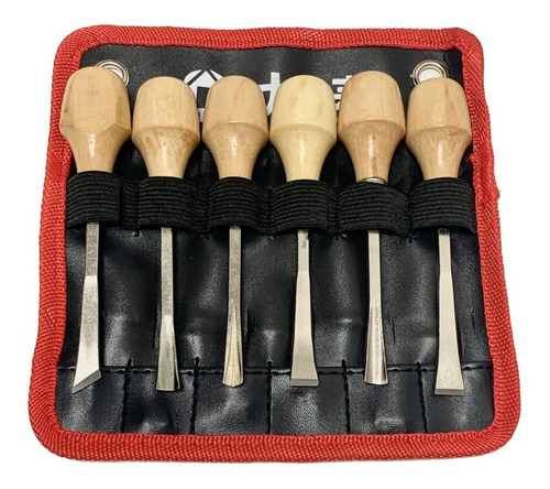 Set Gubias 6 Pzas Formon P/ Madera Carpintero Luthier S.