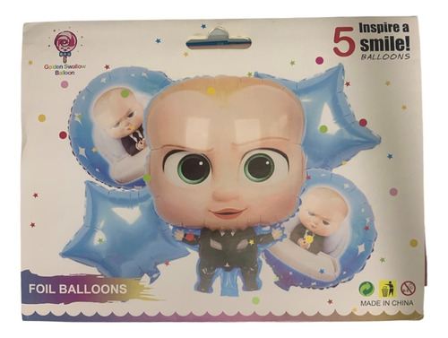 Globo Boss Baby Decoracion Cumpleaños Fiesta Azul Niño