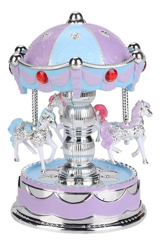 Carrusel De Música Merry Go Round Led De Caja Musical Noveda