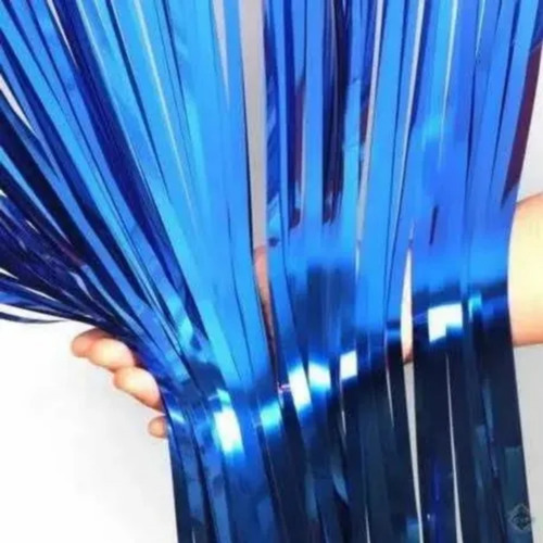 Imagem 2 de 2 de Kit17 Pcs Cortinas Tema Painel Fitas Metalizada Festa 1 X 2m
