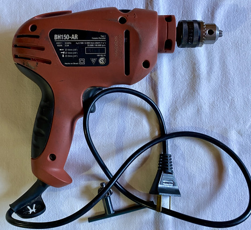 Taladro Percutor Bh150-black-decker-mandril10mm-usado (Usado)