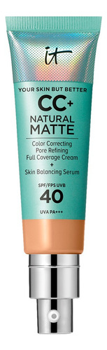 It Cosmetics Cc+ Natural Matte Cream Base De Maquillaje 32ml Neutral Tan