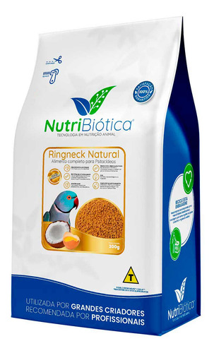 Ração Nutribiótica Ringneck Super Premium Alimento 300g