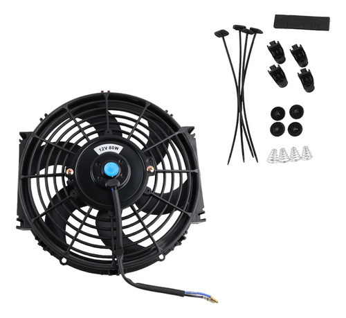 Pieza Del Ventilador Del Radiador De 10 Pulgadas 12v80w