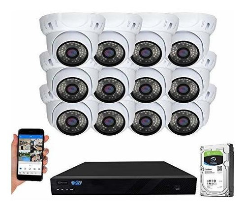 Gw Security 16 Canales 4k Nvr 5mp ***** Sistema De Cámaras D