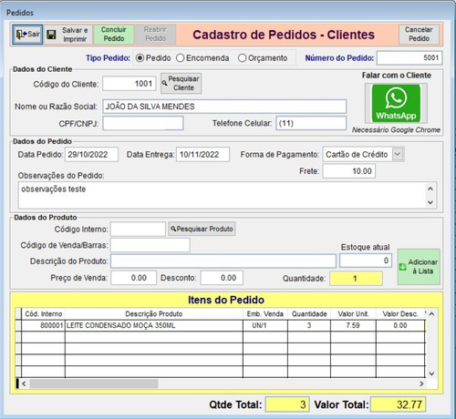 Sistema Cadastro De Clientes