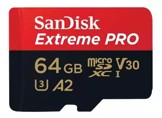 Sandisk Extreme Pro Tarjeta Memoria Micro Sd 64gb V30 A2 4k