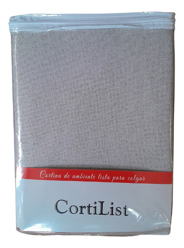 Cortinas Blackout Textil Textura Lino 2 Paños De 140x220