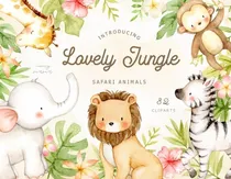 Comprar Cliparts Imagenes Png Animales De La Selva Acuarelas Es13