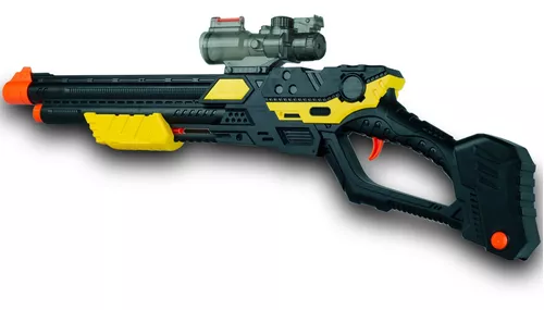 Lançador de Dardos Pistola Arminha Shoot Infantil Tipo Nerf 6