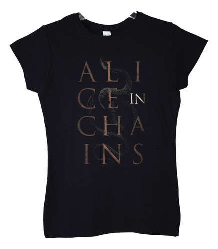 Polera Mujer Alice In Chains Snake Rock Abominatron