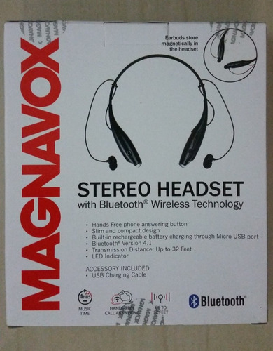 Audífonos Inalámbricos Magnavox (philips) Bluetooth Original