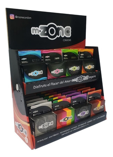 Imagen 3 de 4 de Condones Preservativos Mzone 4und X3pack